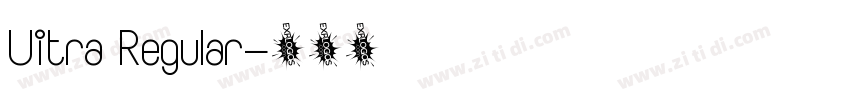 Uitra Regular字体转换